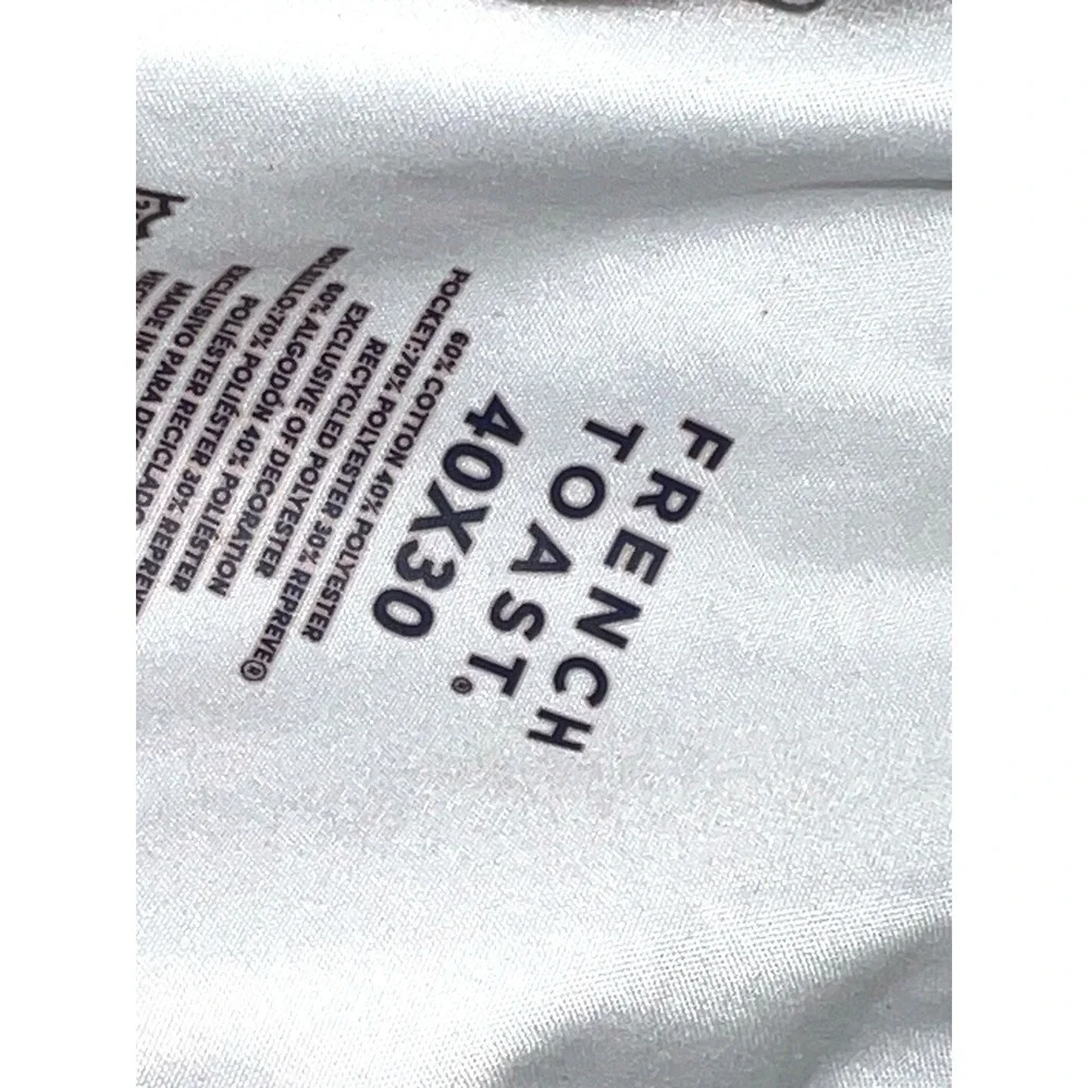 French Toast Men's Khaki Pants Size 40x30 Embroidered‎ Logo Nice